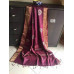 Pure Handwoven Zari Tussar Silk with handblock prints - Z122007-12