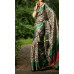 Pure Handwoven Zari Tussar Silk with handblock prints  -Z122013-23