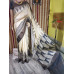 Pure Handwoven Zari Tussar Silk with handblock prints - Z122024-34