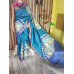 Pure Handwoven Zari Tussar Silk with handblock prints - Z122024-34