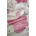  Pure Organza Silk Saree - Hand painted -White with pink heart