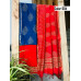 Unstitched chanderi silk salwar set block printed VO137c