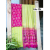 Unstitched chanderi silk salwar set block printed VO137d