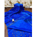  Tusser Silk Saree with embroidery  - N138C001 -From Silk Collections