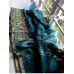 Linen silk saree - Handloom sarees -Embroidery sarees - N139B001