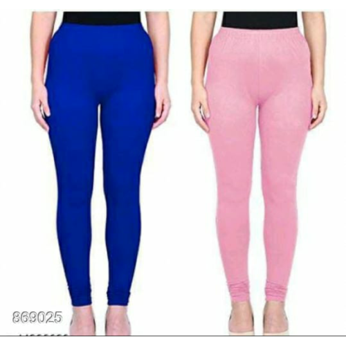 Leggings - Blue/Pink -Plain color Leggings - Stretchable Leggings -Combo offer  !! Vb007i