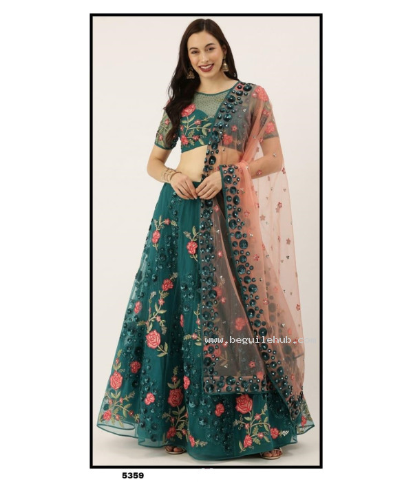 Pink Color Lehenga Heavy Embroidered Partywear Designer Lehenga Choli – Lady  India