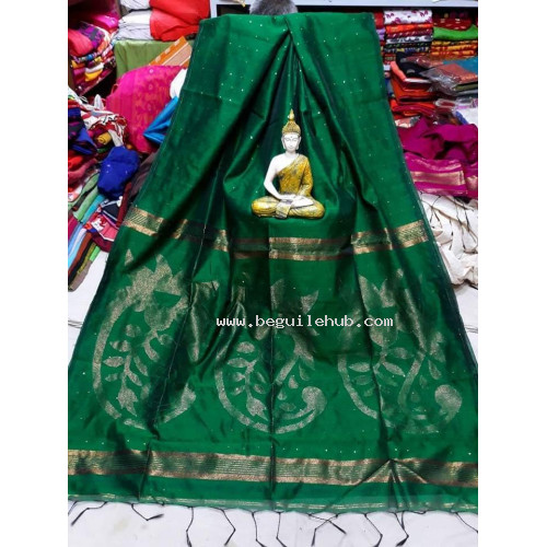 Sequence work saree - Green Saree -Partywear saree -Exclusive sarees -Black Saree