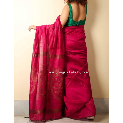 Sequence work saree - Pink saree -Partywear saree -Exclusive sarees -Black Saree