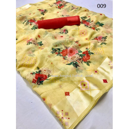 Linen Silk Fancy Saree -112WA0009 Linen Silk Fancy Saree -112WA0009