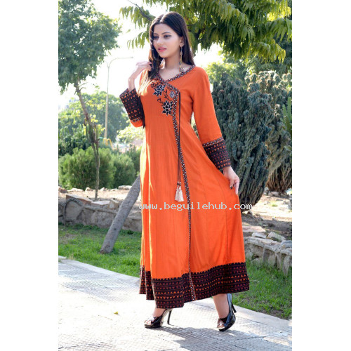 Long embroidered kurti/gown