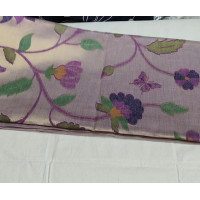 Soft Fancy Lavender  Cotton Saree Featuring Floral Jamdani Design - FS174