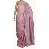 Pure Handloom Linen Checks Saree - NS014