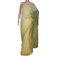 Pure Handloom Linen Checks Saree - NS018