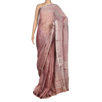 Pure Handloom Linen Checks Saree - NS019