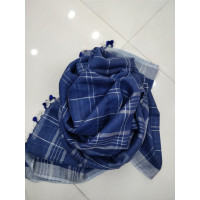 Pure Handloom Linen Checks Saree - NS028