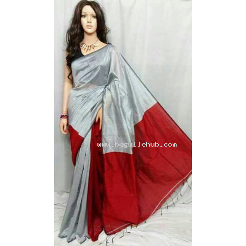 Plain Silk Cotton Saree 