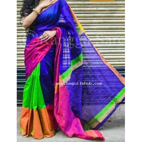 Mahaparr silk cotton saree  -142