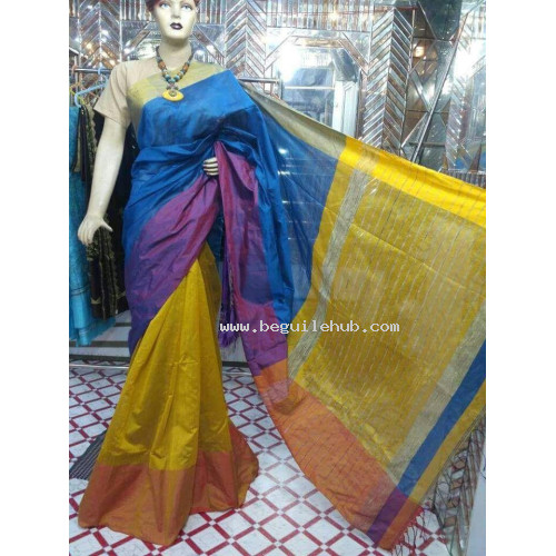 Mahaparr silk cotton saree  -143