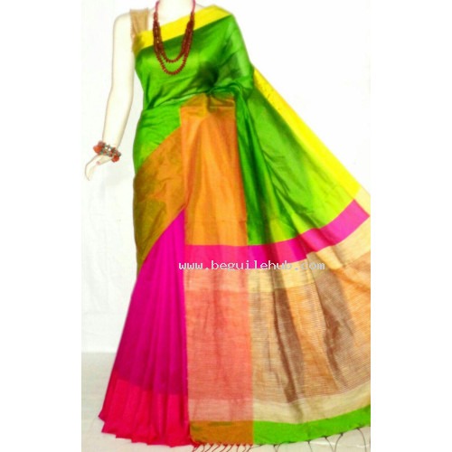 Mahaparr silk cotton saree -145