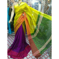 Mahaparr  silk cotton saree -153