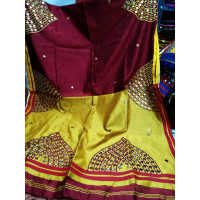 Embroidered silk cotton saree -14WA0083