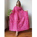 Hand Block Printed Cotton Kaftans Nightwear - SJ019 - Light Pink, Pink